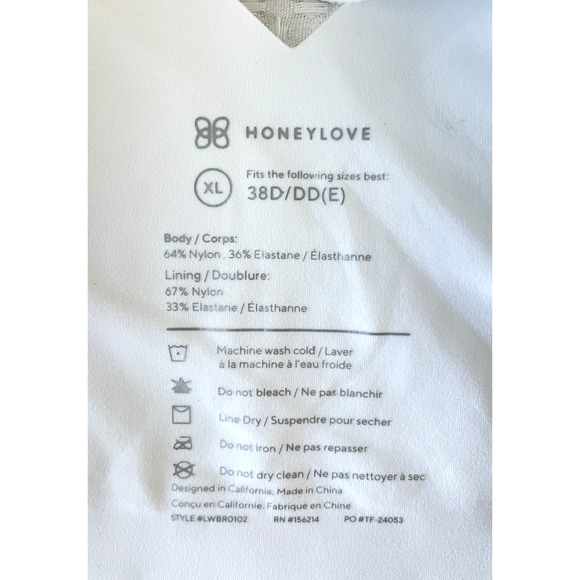 NWT Honeylove SoftForm Bra Size XL - Picture 3 of 5